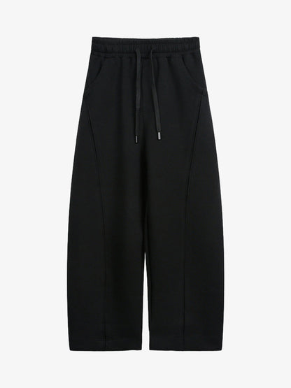 Deconstructed Split Drawstring Casual Sweatpants