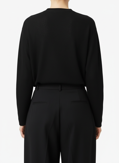 Elegant Pearl-Embellished Oversized T-Shirt