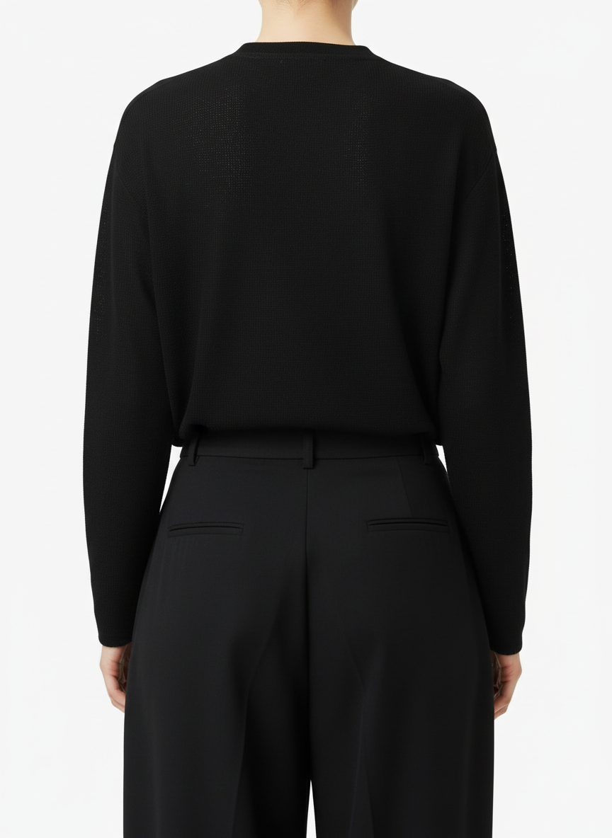 Elegant Pearl-Embellished Oversized T-Shirt