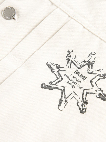 Street Hip-Hop Portrait Print Graphic Jacket