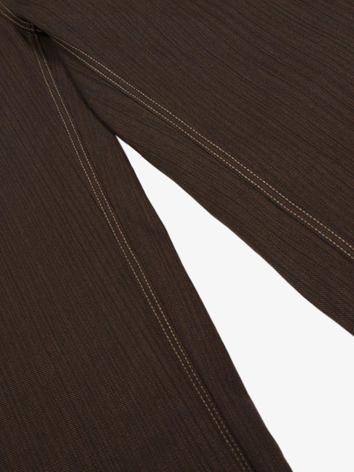 Vintage Contrast Thread Barrel Pants