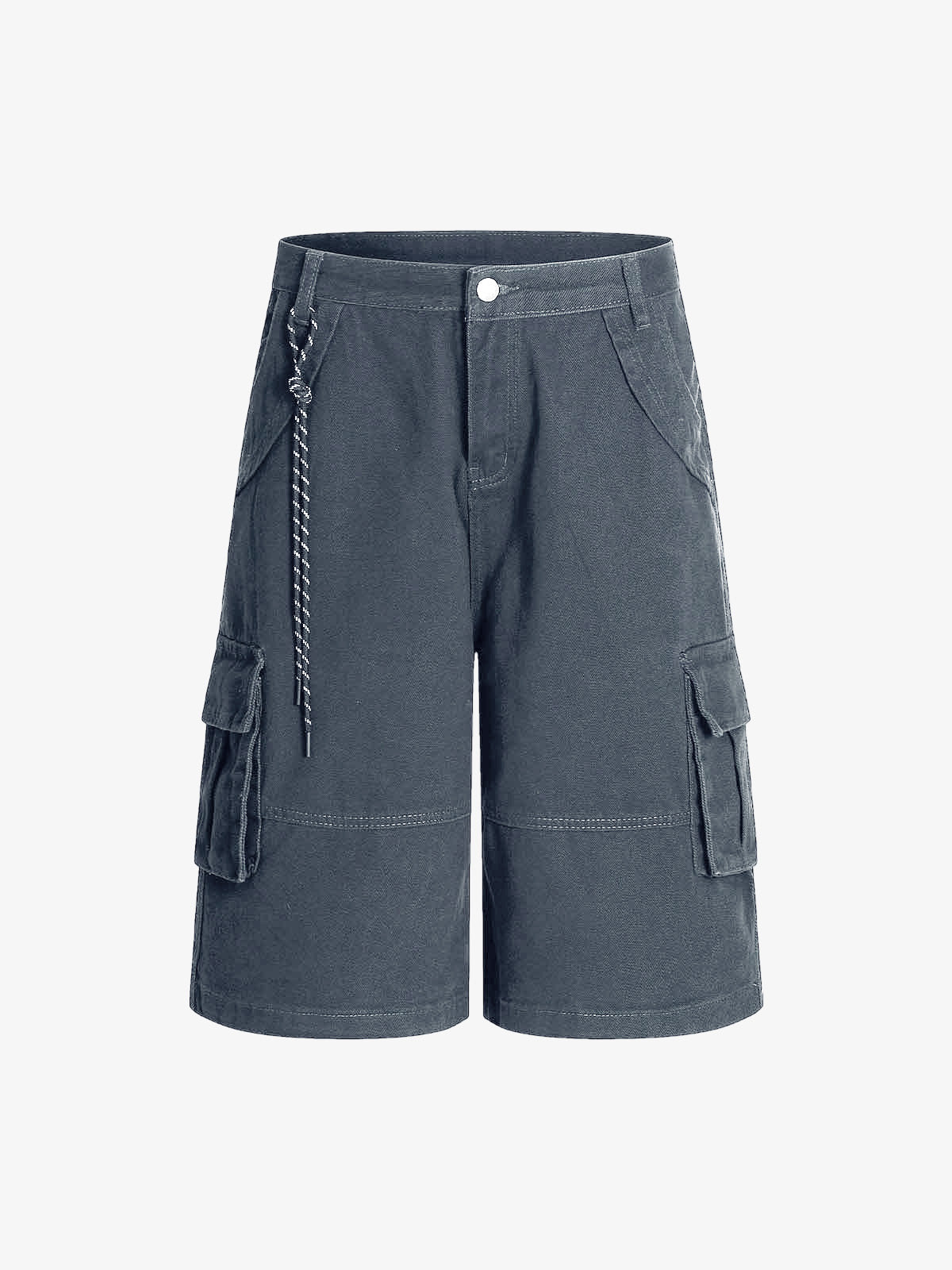 Adjustable Drawstring Cargo Jort