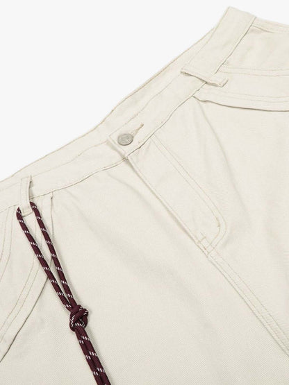 Adjustable Drawstring Cargo Jort