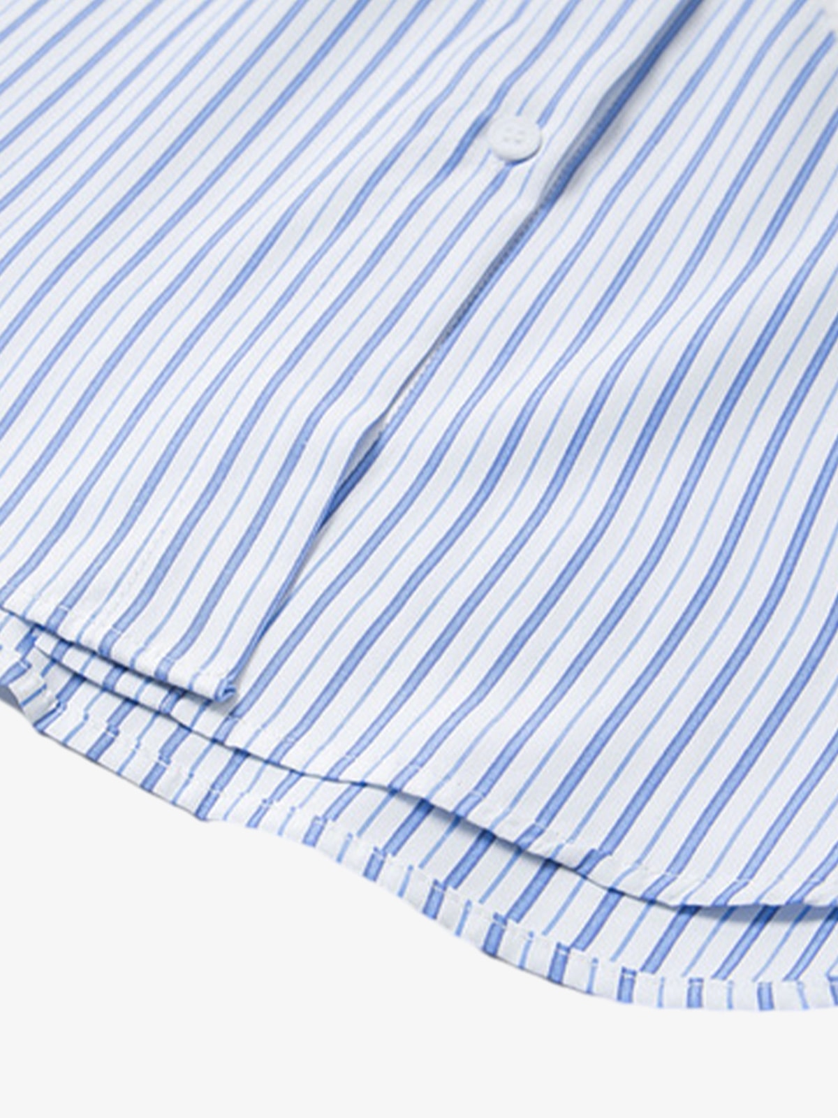 Retro Contrast Flocked Striped Long Sleeve Shirt