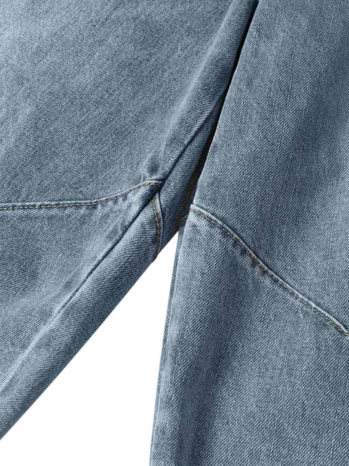 Distressed Ripped Deconstructed Split Barrel Jorts