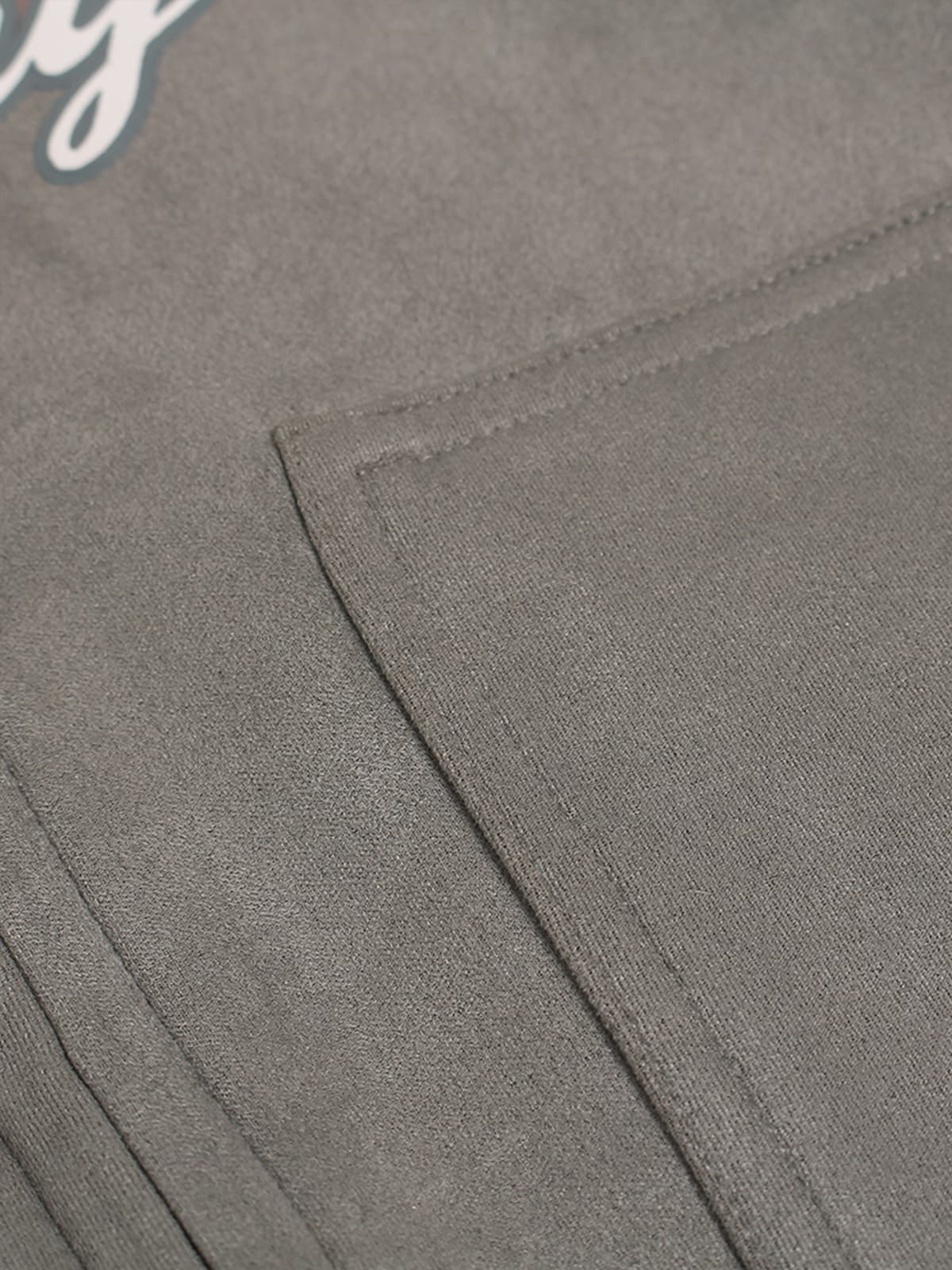 Suede Large Pocket Faux Two-Piece Zipper Short Jacket