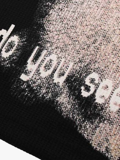 Cat Print Long-sleeved T-Shirt