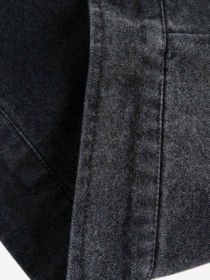 Vintage Lace Patchwork Angel Pattern Denim Jacket