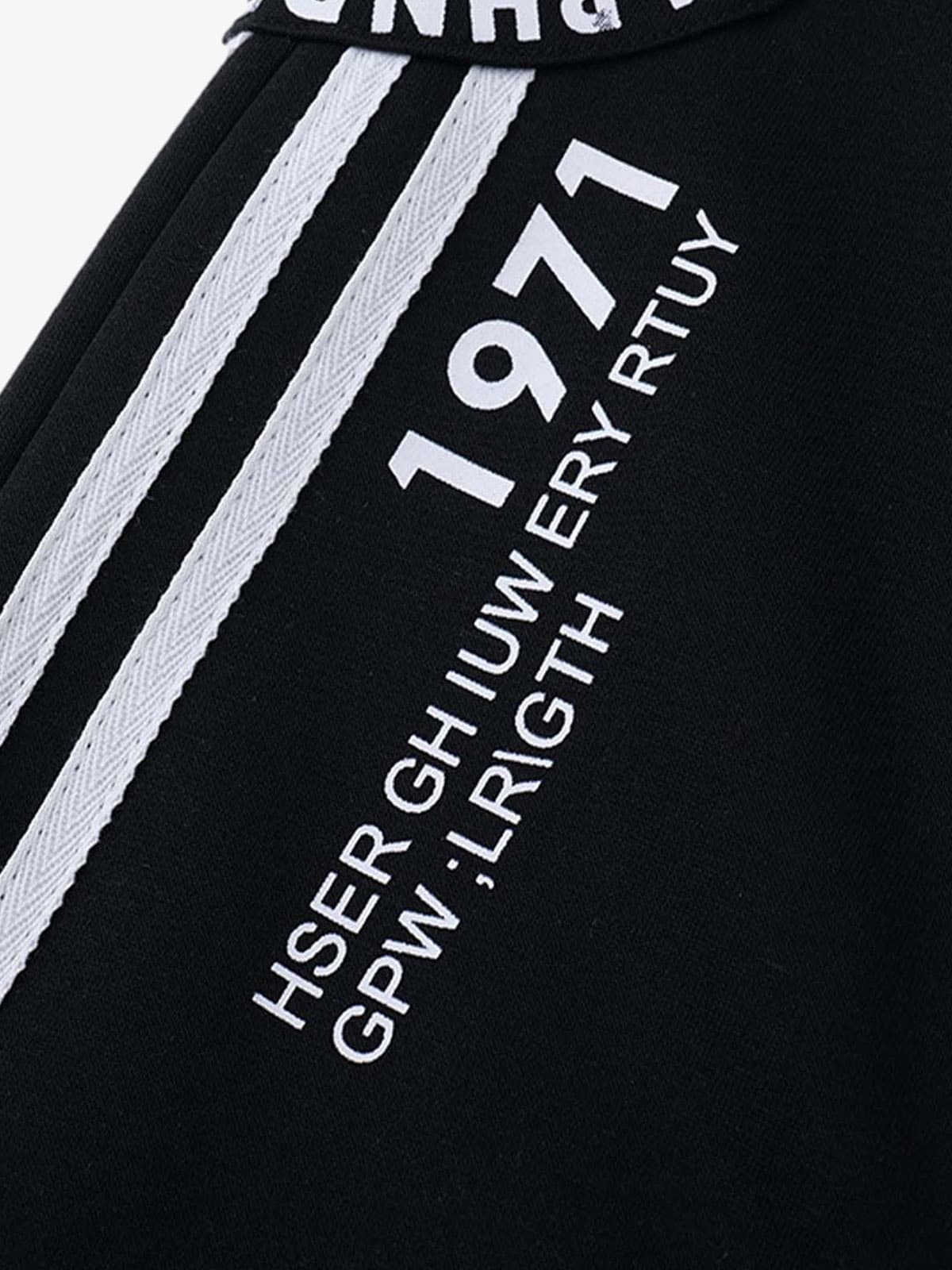 Retro Striped Double Waist Pants