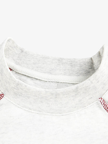 Deconstructed Contrast Line Waistcoat Long Sleeve T-shirt