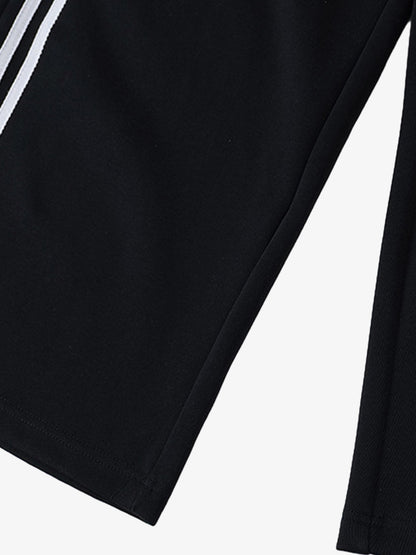 Retro Striped Double Waist Pants