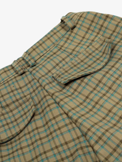 Plaid Drawstring Shorts for Casual Wear