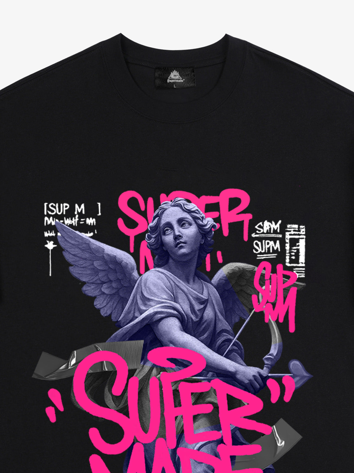 Street Lucky Angel graphic design T-shirt