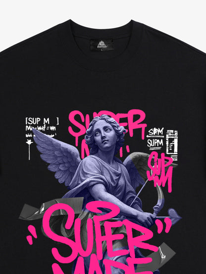 Street Lucky Angel graphic design T-shirt