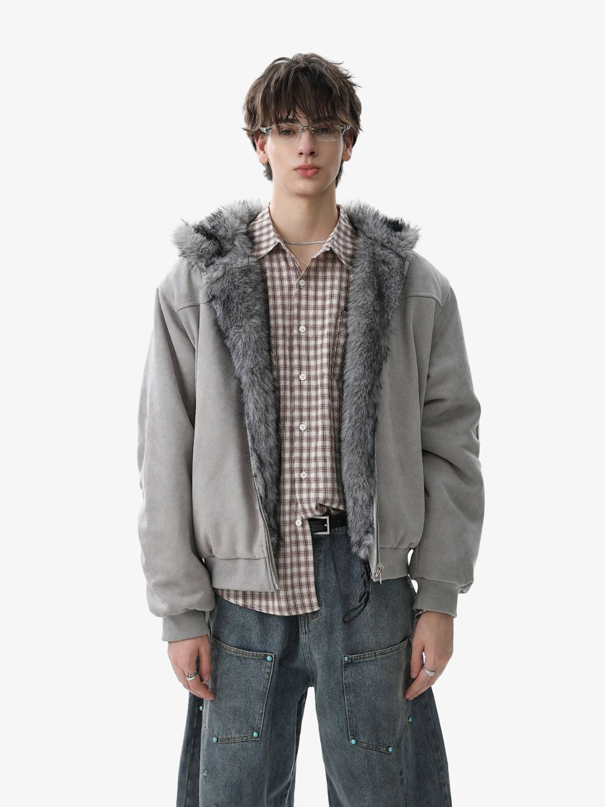 Stylish Faux Fur Hooded Jacket for Winter Warmth and Fashion