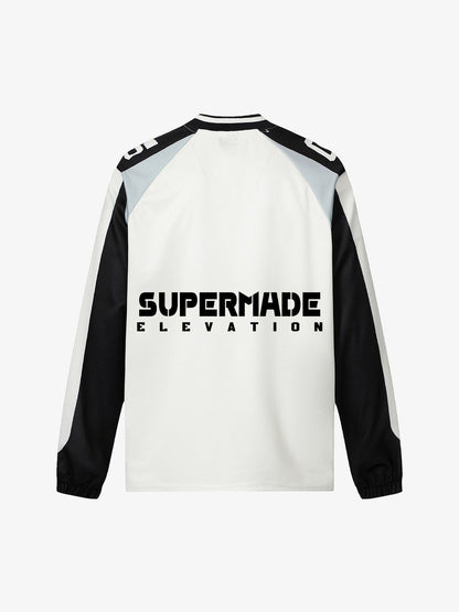 Sporty Long Sleeve Jersey with Bold Number Design for Active Enthusiasts