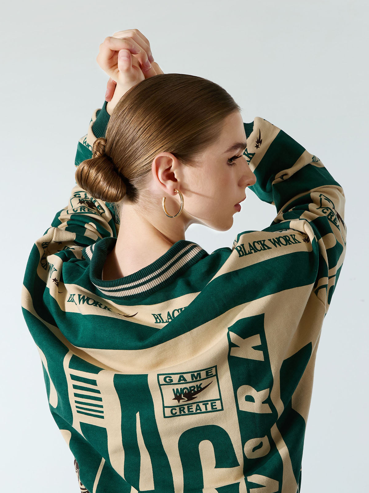 Retro Typography Polo Tee -1252