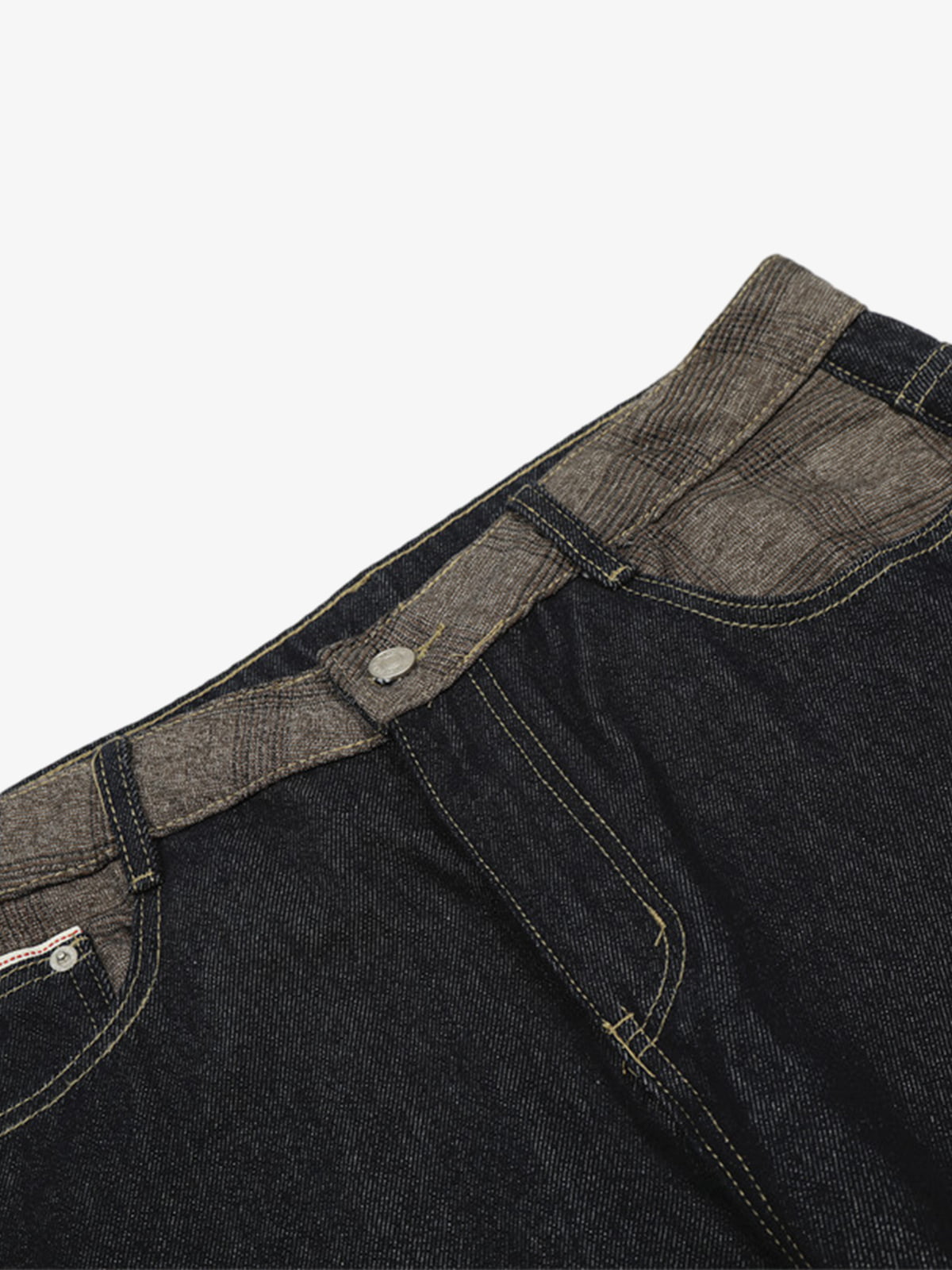 Stylish Wide-Leg Denim Trousers with Unique Cuff Design for Modern Fashionistas