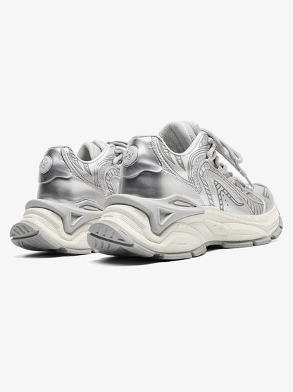 Thesupermade American Retro Invisible Height-enhancing Thick-soled Mecha Sneakers