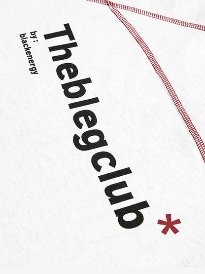 Deconstructed Contrast Line Waistcoat Long Sleeve T-shirt