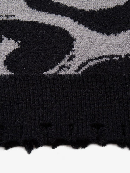 Stylish Contrast Panel Zip-Up Sweater for Casual and Sporty Looks