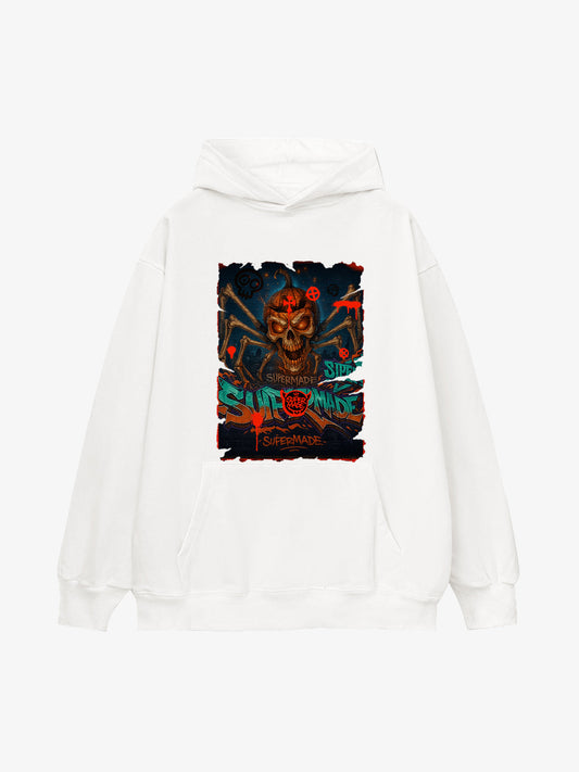 Bloody Dark Skull Spider Hoodie