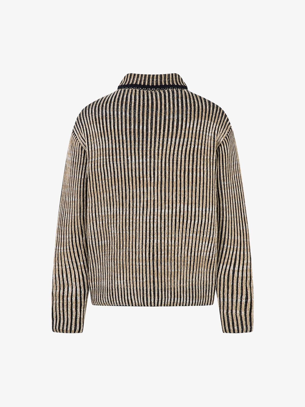 Striped Zip-Up Jacket for Casual Elegance