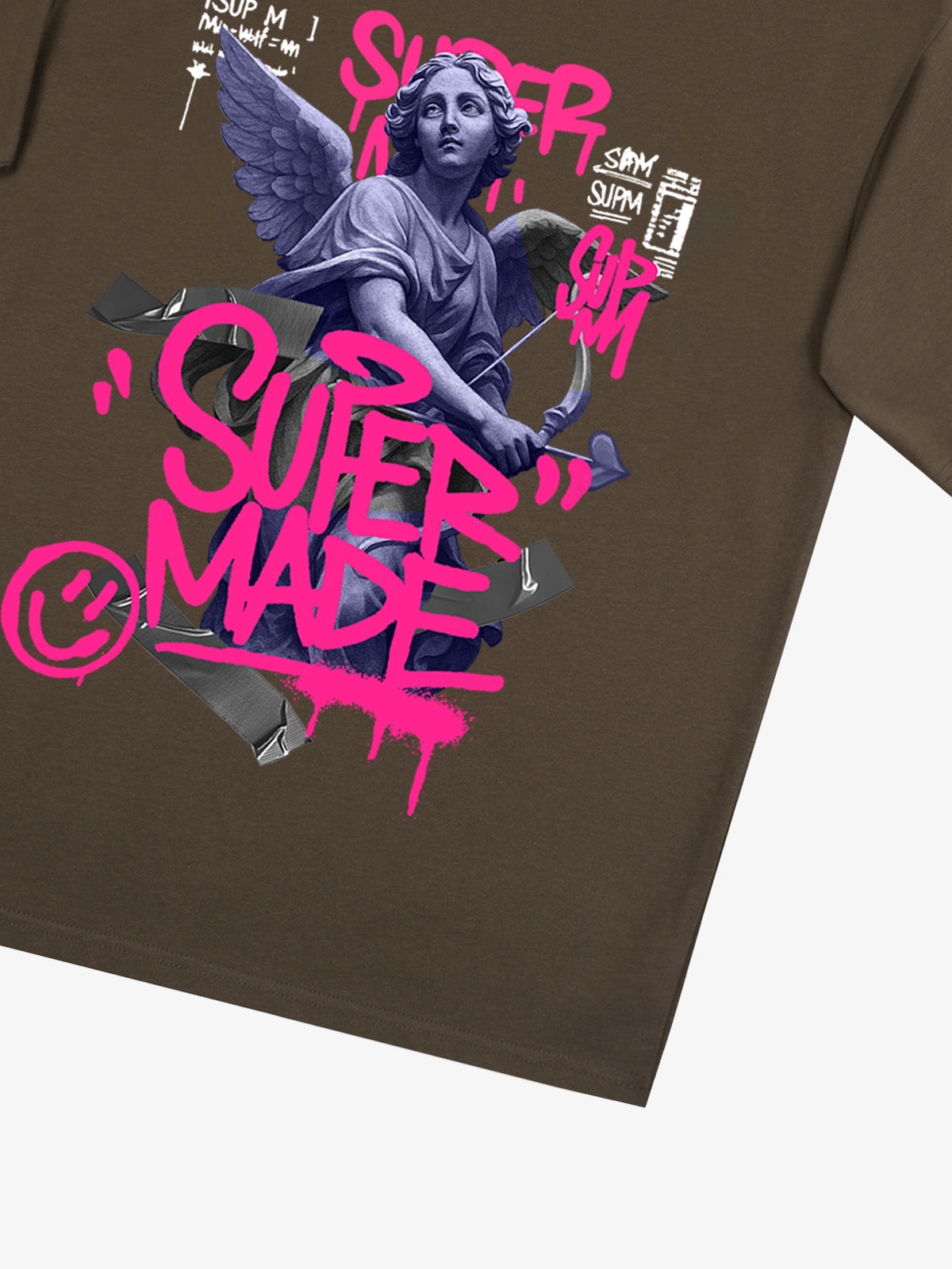 Street Lucky Angel graphic design T-shirt