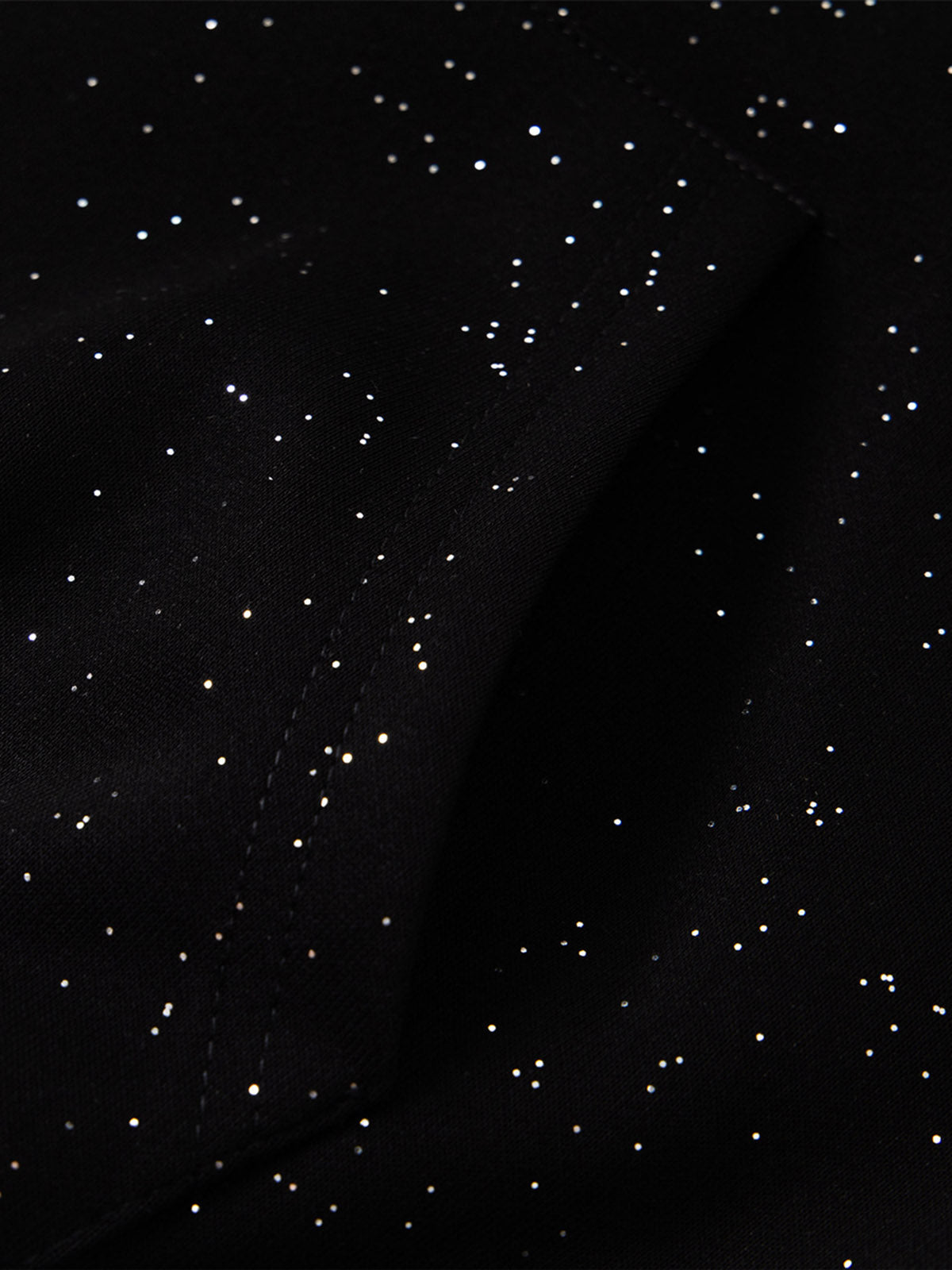 Sparkling Night Sky Design Black Knitwear for Festive Occasions