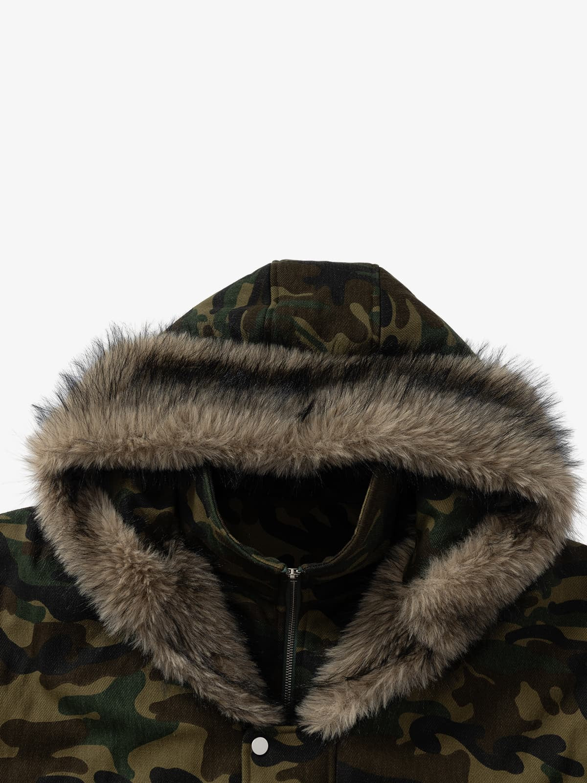 Winter-Ready Corduroy Jacket with Faux Fur Trim for Men