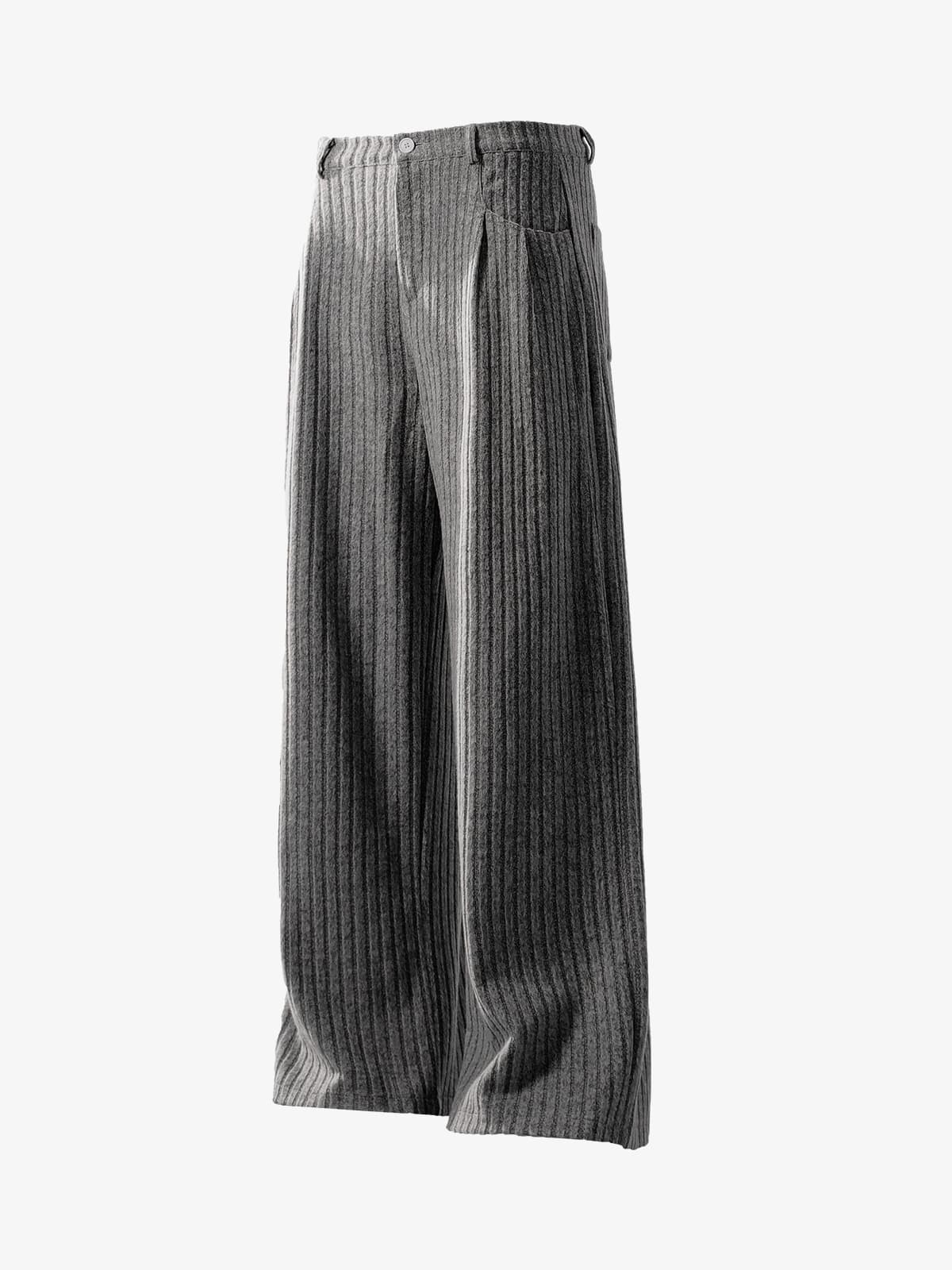Wide-Leg Striped Trousers for Modern Elegance