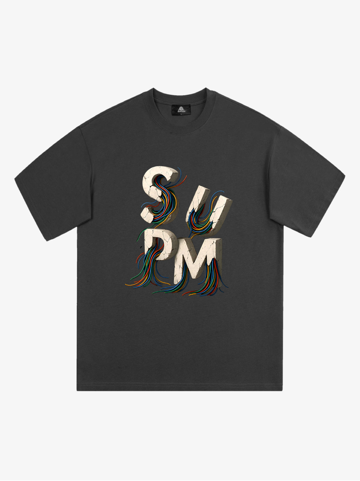 supm cable graphic T-shirt