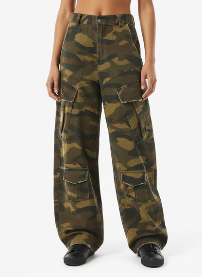 Vintage Camouflage Machete Workwear Pants