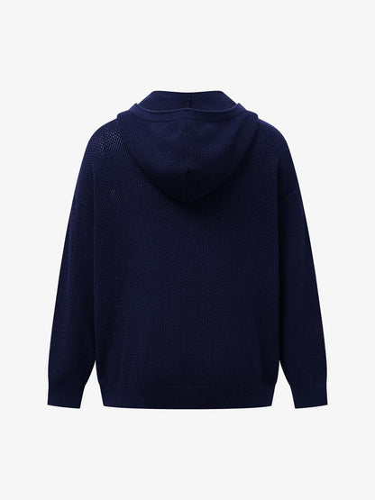 Stylish Hooded Sweater with Embroidered Graphics for Casual Wear