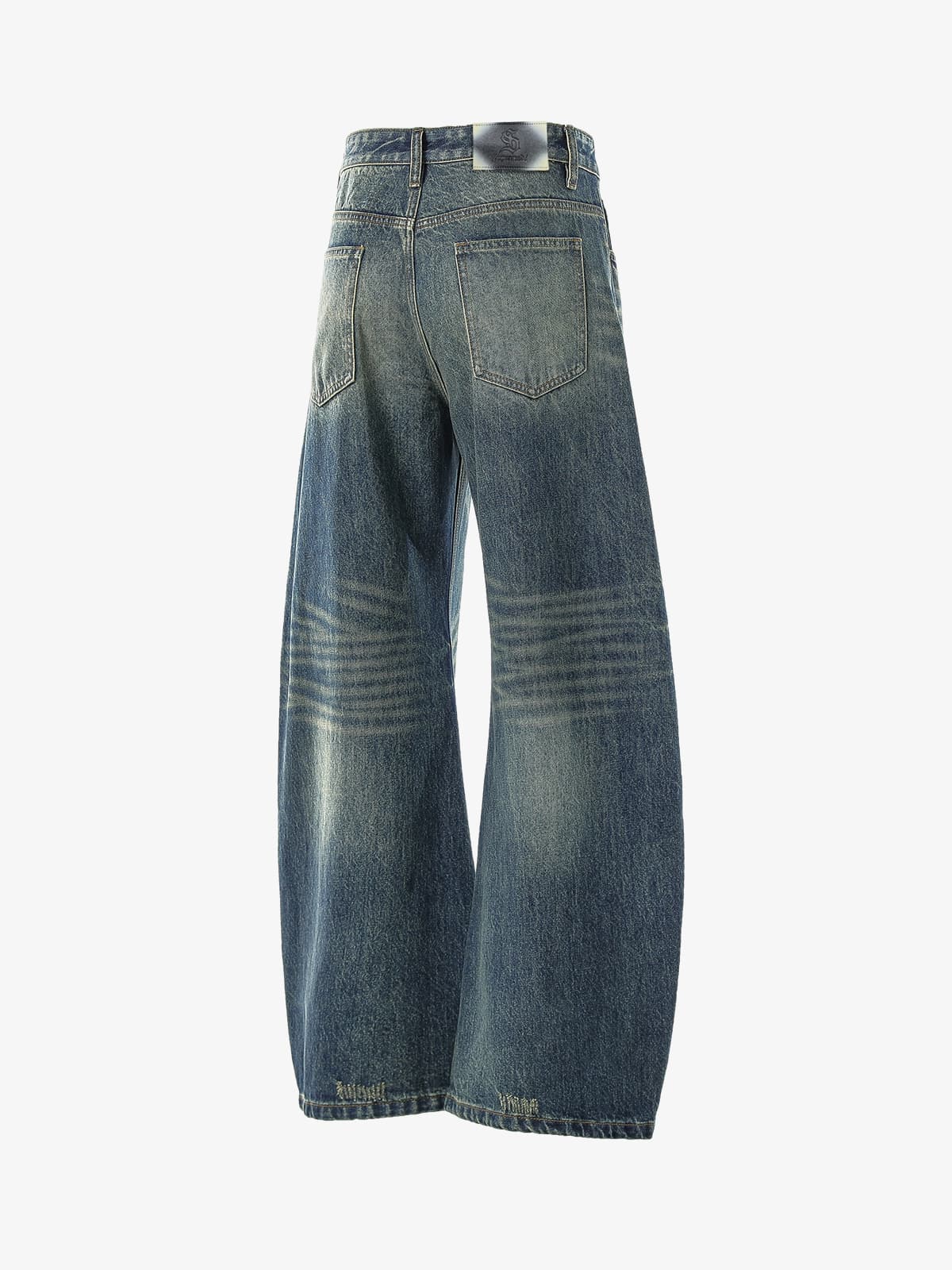 High-Waisted Wide-Leg Cargo Pants with Unique Pocket Design