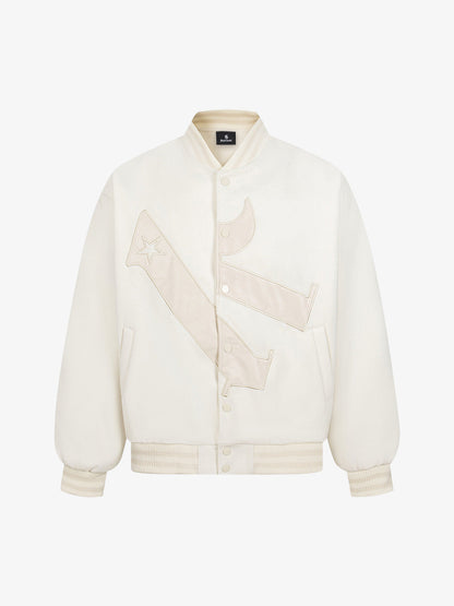 Vintage Patchwork Leather Baseball Jacket