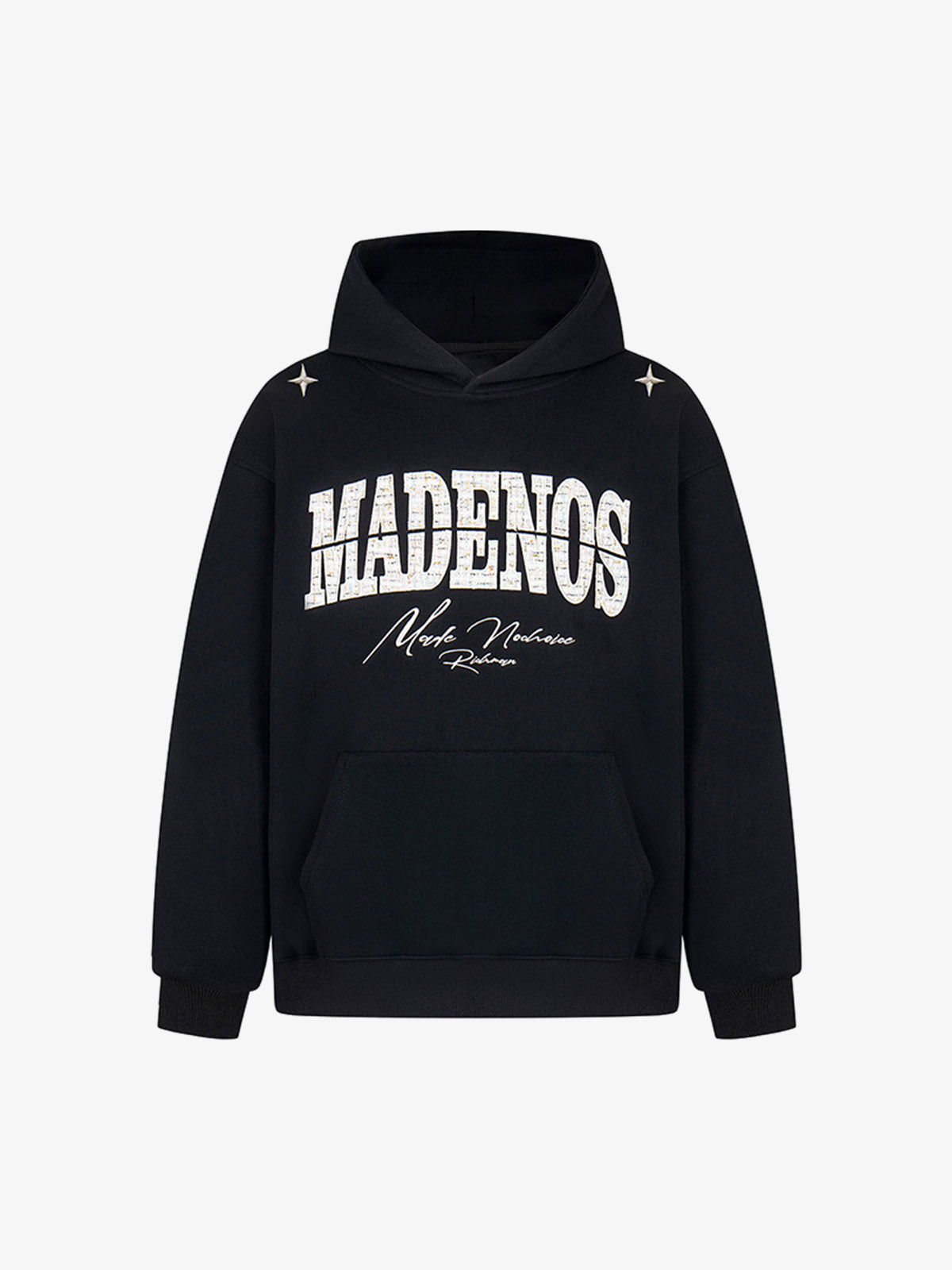 Stylish Hooded Sweatshirt with Embellished Lettering for Men and Women - Perfect for Casual Wear