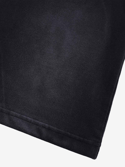 Vintage Washed Goat Print Long Sleeves T-Shirt