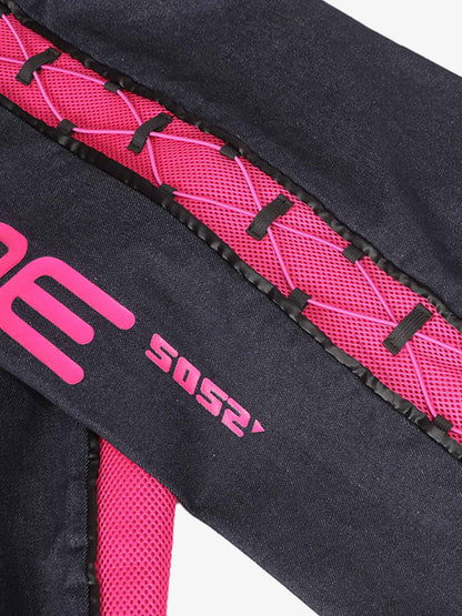 Retro High Street Color-Block Baggy Jeans