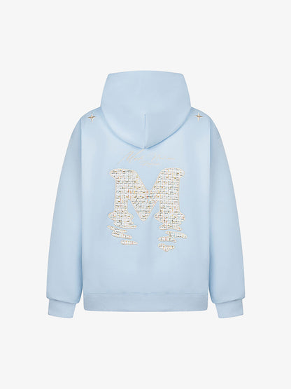 Stylish Hooded Sweatshirt with Embellished Lettering for Men and Women - Perfect for Casual Wear