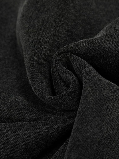 Retro Chain-Decorated Washed Fur Collar Hooded Jacket