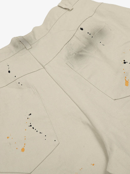 Retro Inkjet Dirty Dyed Barrel Pants