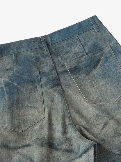 High Street RO Heavy Washed Flared Jeans