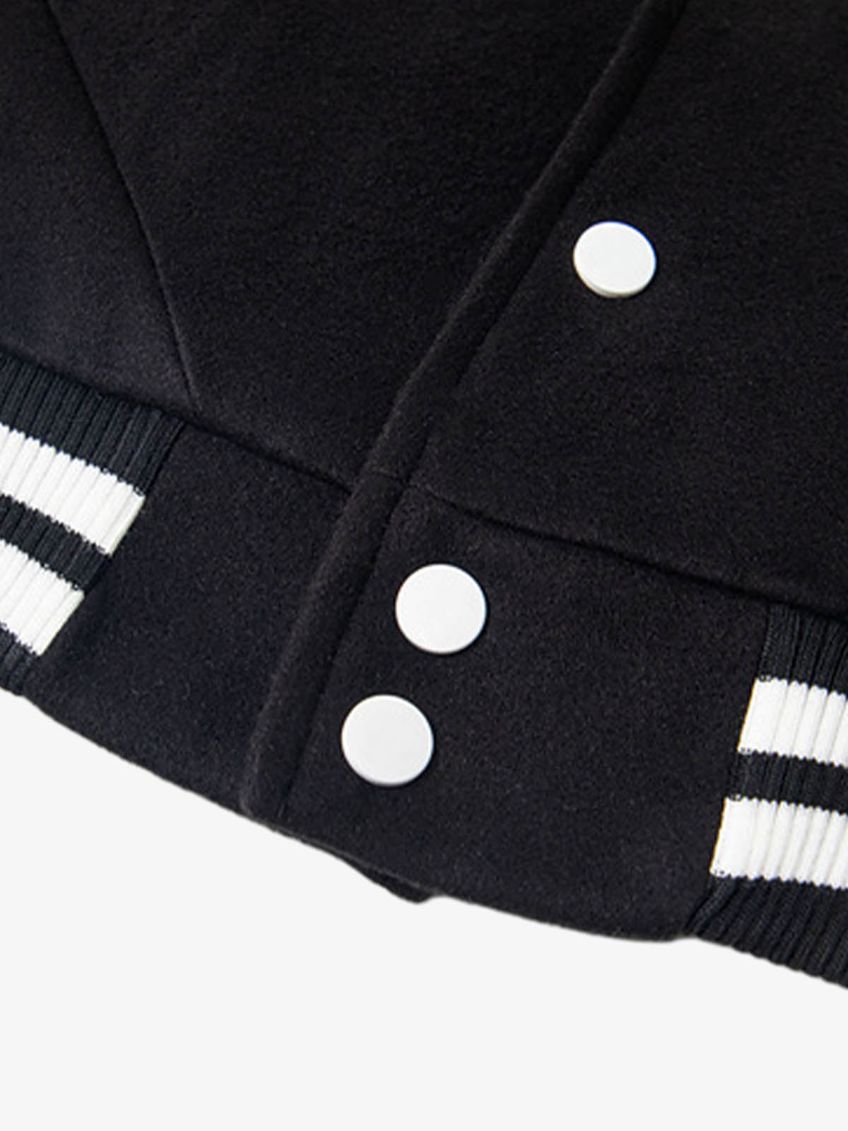 Retro Stripe With Contrast Stitching Baseball Jacket