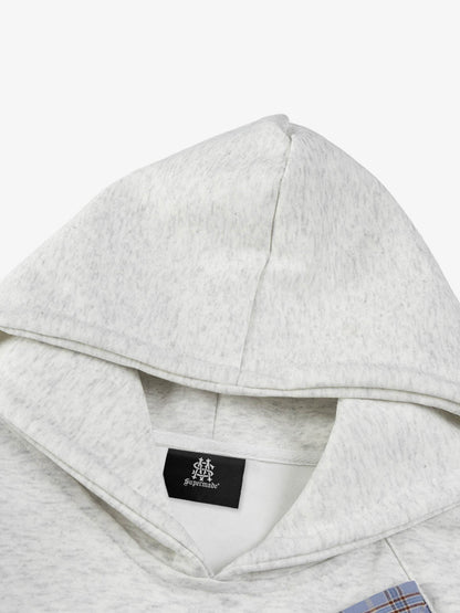 Stylish Hoodie with Plaid Bow Detail for Women - Perfect for Casual and Fashionable Looks