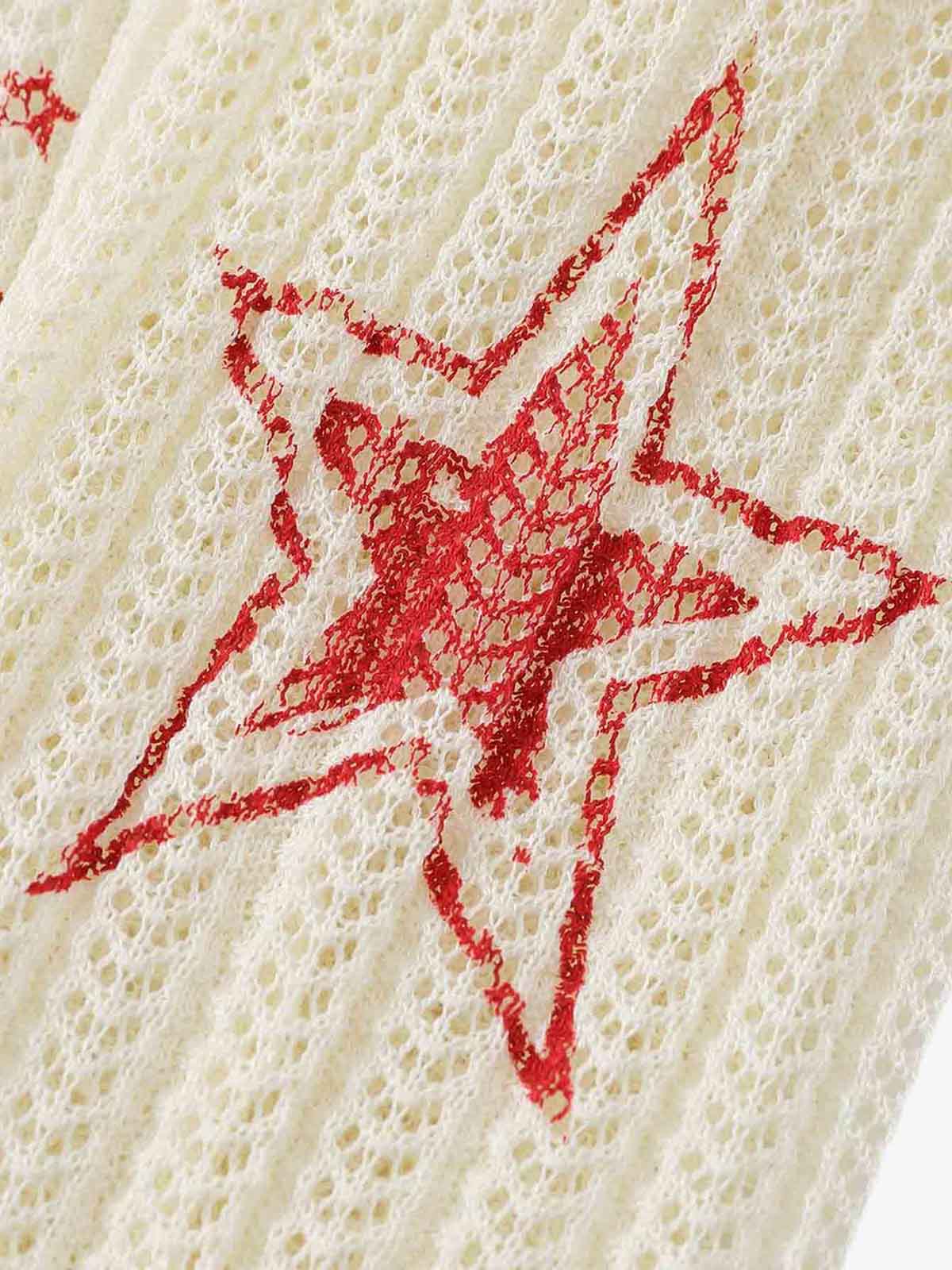 Street Hollow Knit Crew Neck Sweater