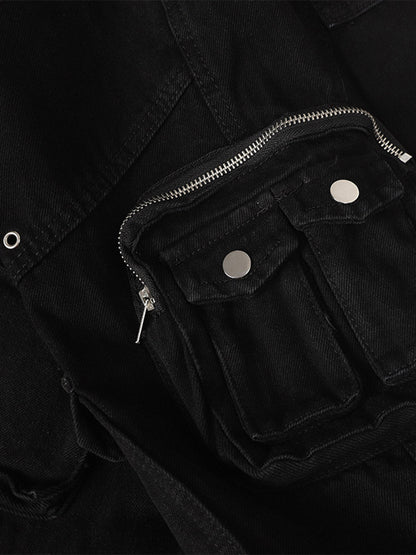 High Street RO Tactical Multi-Pockets Fake Two-Piece Cargo Pants