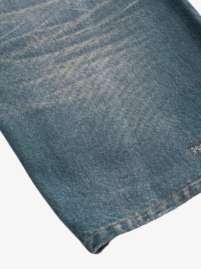 RO Chain Hole 3D Printed Baggy Jeans