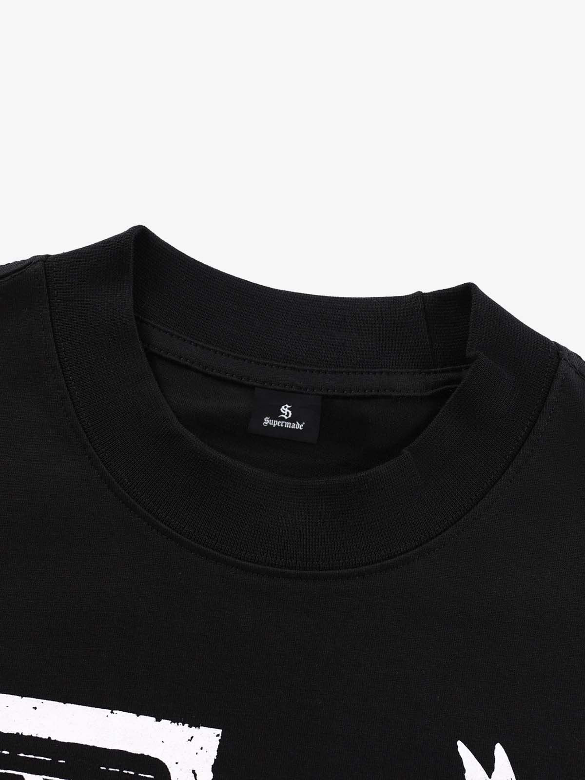 Hip-Hop Dark Punk Graphic Long-Sleeved T-Shirt