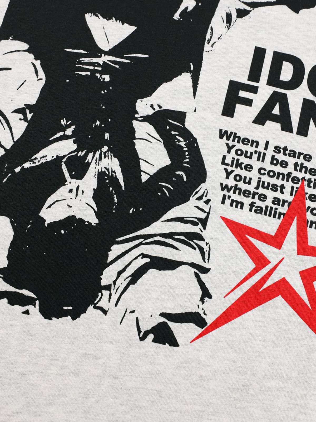 Hip-Hop Dark Punk Graphic Long-Sleeved T-Shirt